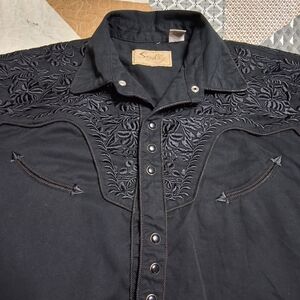 Scully Men's Black Western Shirt